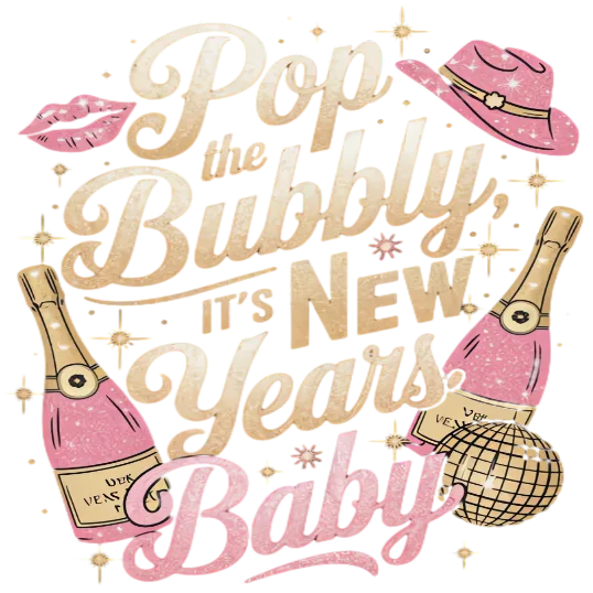 Pop The Bubbly, It's New Years Baby