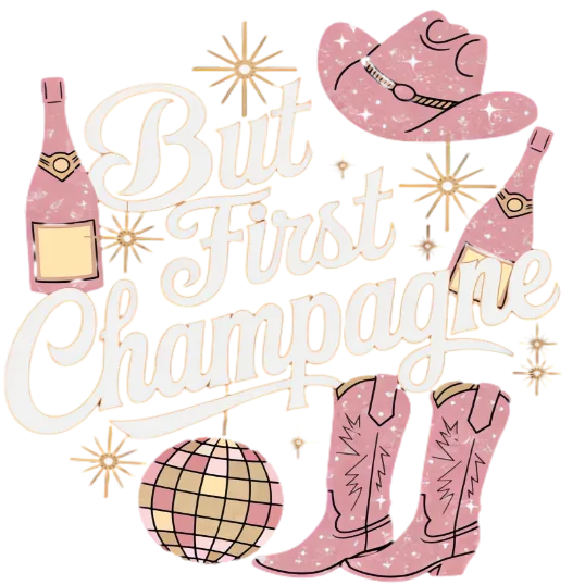 But First Champagne 2, New Year's Aesthetic (Varied Design)