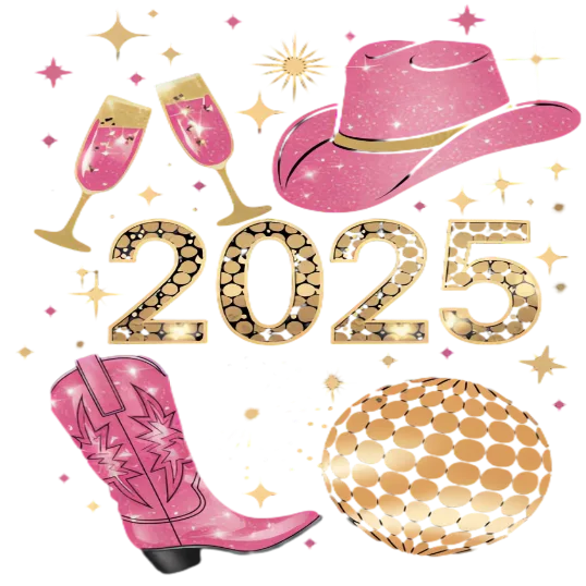 Flashy Pink New Year 2025 Aesthetics