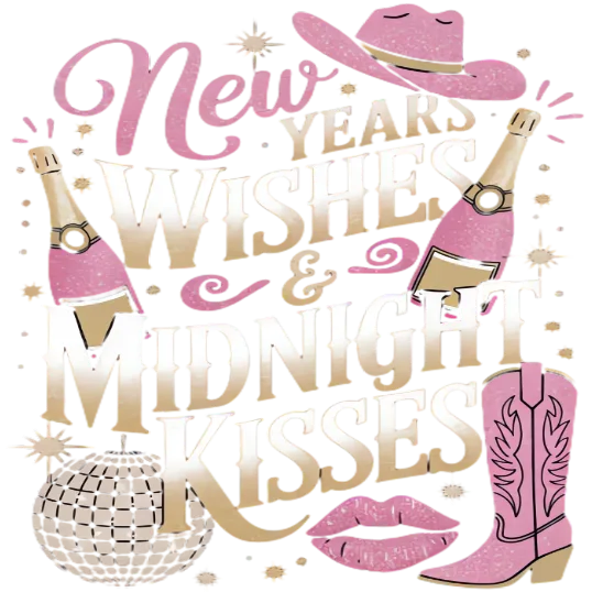 New Year Wishes, Mightnight Kisses Aesthetic