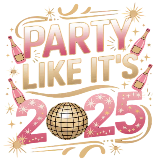 Party Like It's 2025 Pink Disco Aesthetic