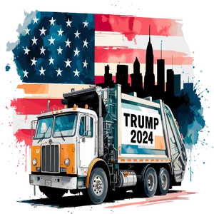 Trump 2024 USA Flag Background