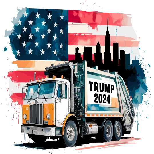 Trump 2024 USA Flag Background