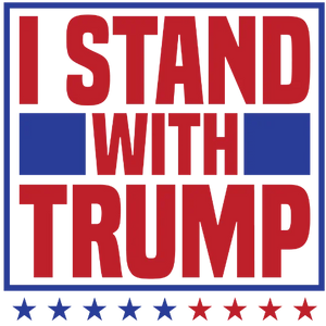I Stand With Trump - Blue and Red