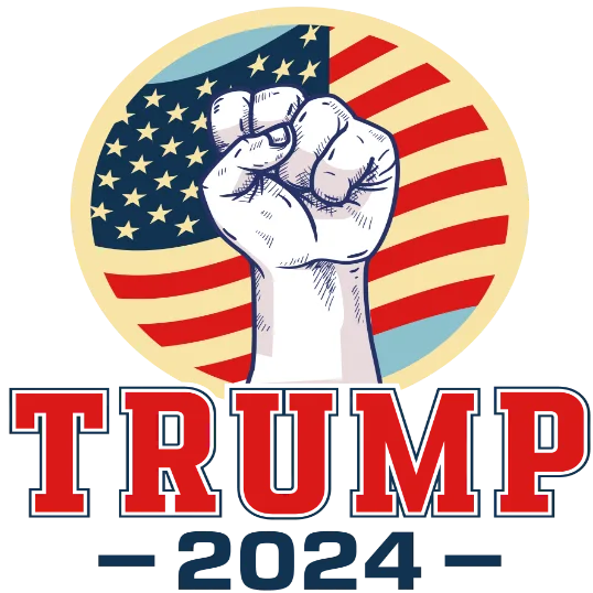 Raised Fist For Trump 2024