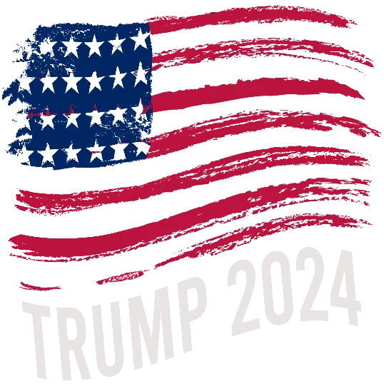 Trump 2024 - Painted Flag
