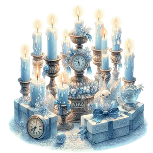 Elegant Candlelight New Year Display
