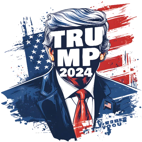 Trump 2024 Graffiti Design