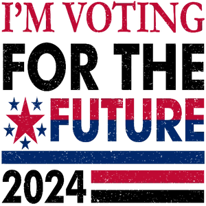 I'm Voting For the Future, Trump 2024 Banner Design