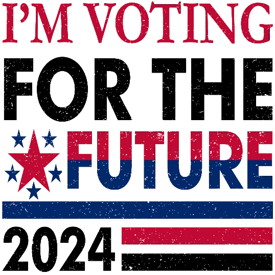 I'm Voting For the Future, Trump 2024 Banner Design