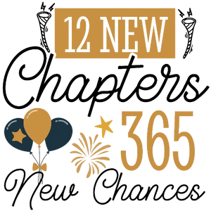 12 New Chapters 365 New Chances - Golden And Black