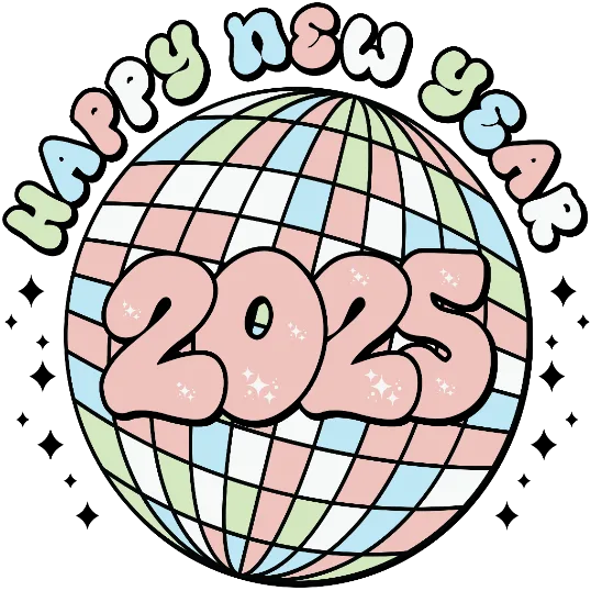 Pastel Party Happy New Year 2025