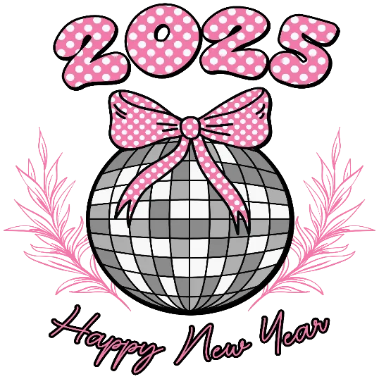 Happy New Year 2025 - Polka Dot Style