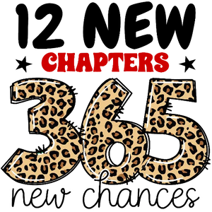 12 New Chapters 365 New Chances - Leopard Design