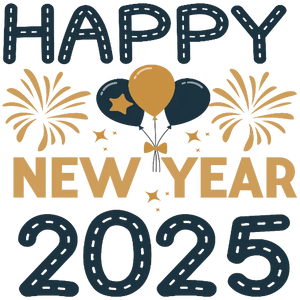 New Year 2025 Celebrations - Golden And Black