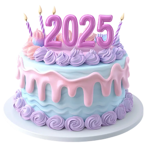 New Year Celebration Cake 2025