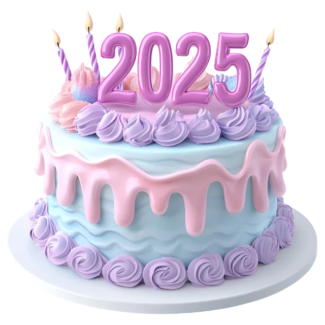 New Year Celebration Cake 2025
