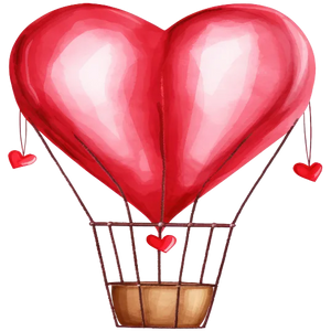 Heart shaped Hot Air Balloon