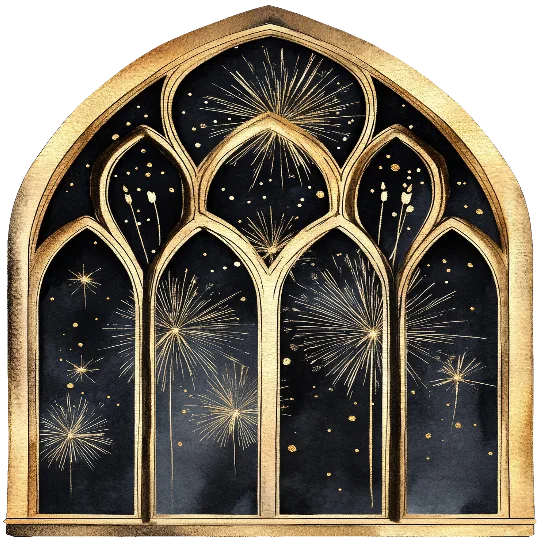 Golden Fireworks - Golden And Black Celebrations