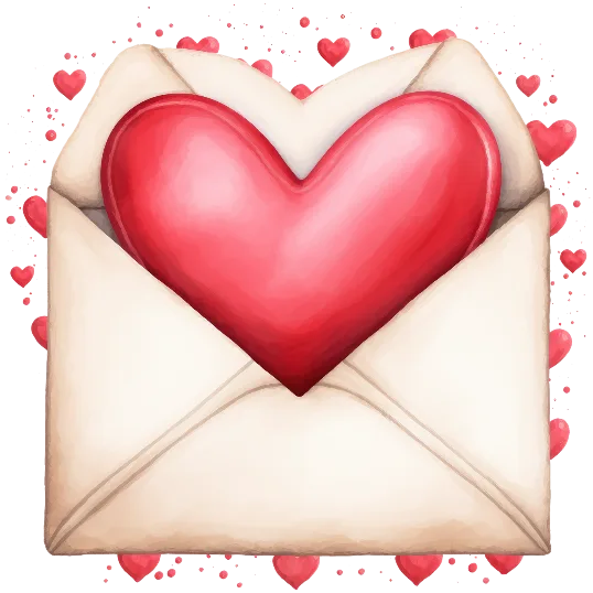 Heart-filled Love Letter