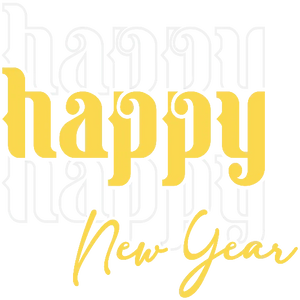 Happy New Year - Yellow