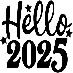 Hello 2025 - Black