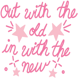 Out With The Old, In With The New - Pastel New Years