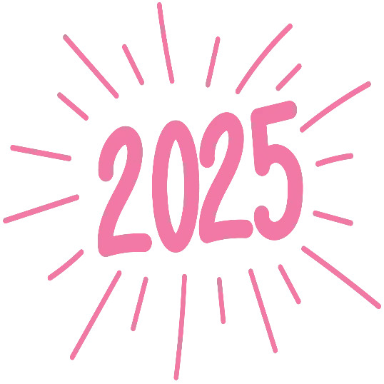 Sparkling 2025 - Pastel New Years