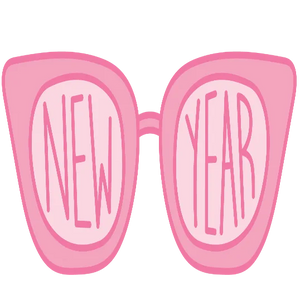 New Year Sunglasses - Pastel New Years