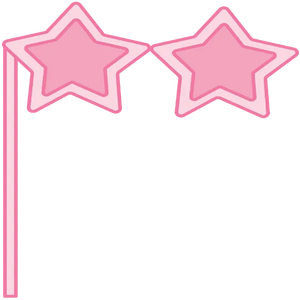Pink Star Duo - Pastel New Years