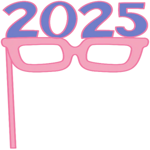 2025 Party Glasses - Pastel New Years