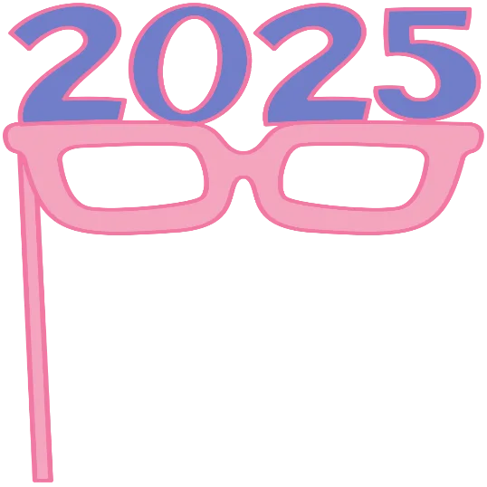 2025 Party Glasses - Pastel New Years