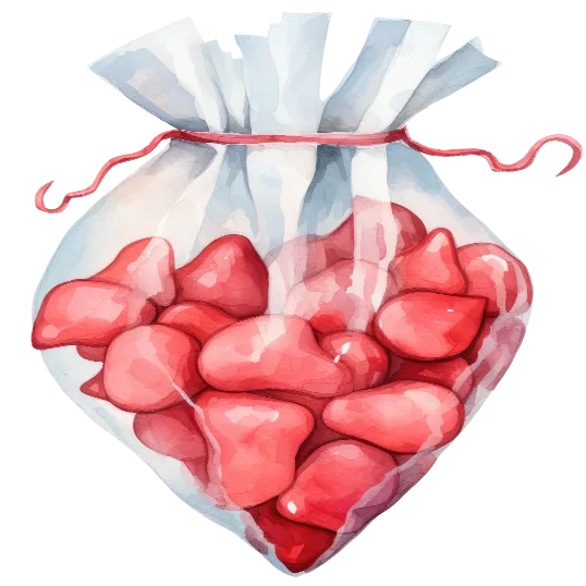 Plastic Bag Of Hearts