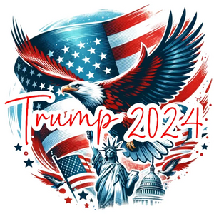 Soaring Eagle And Landmarks - Trump 2024