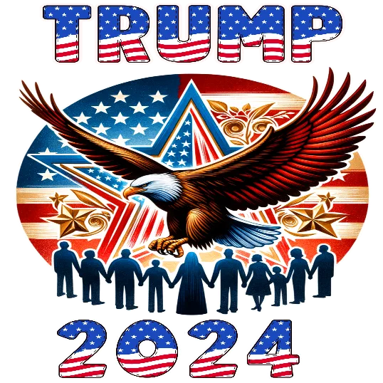 United Under USA - Trump 2024 Bald Eagle