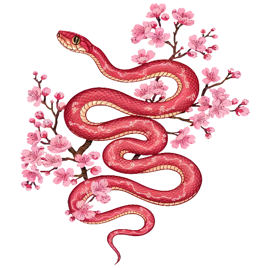 Snake And Sakura