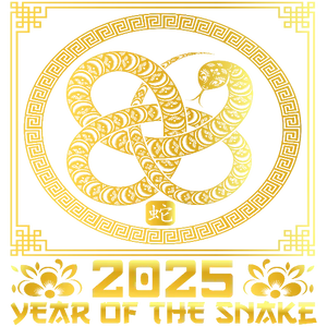 Golden Serpent Emblem - 2025 Year Of The Snake