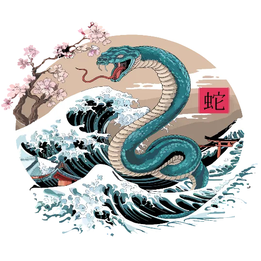 Year Of The Snake Painting