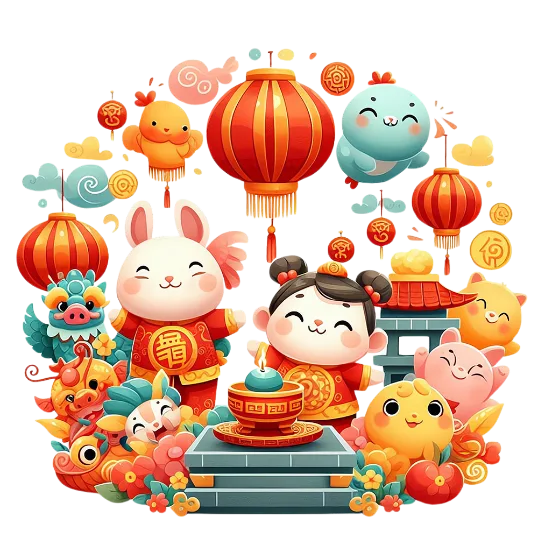 Cute Lunar New Year Celebrations