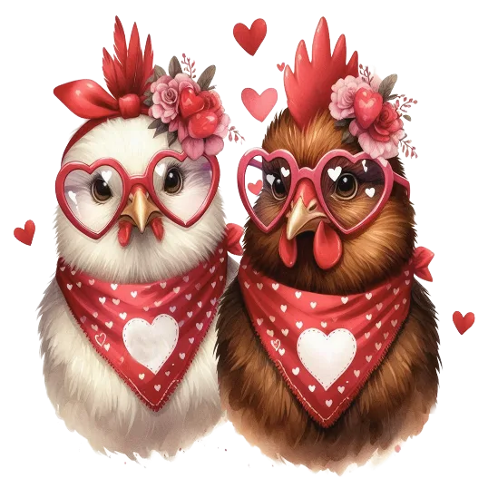 Cute Valentine\'s Chicks