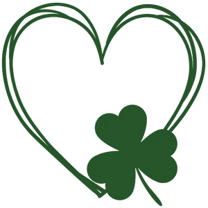 Saint Patrick\'s Day Heart With A Clover