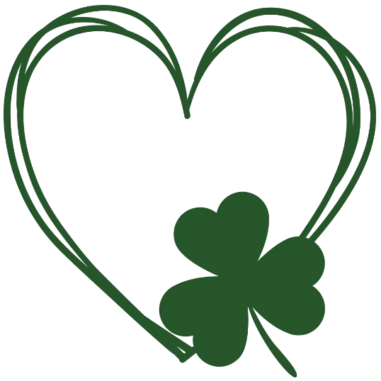 Saint Patrick\'s Day Heart With A Clover