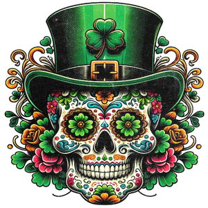 Irish Sugar Skull