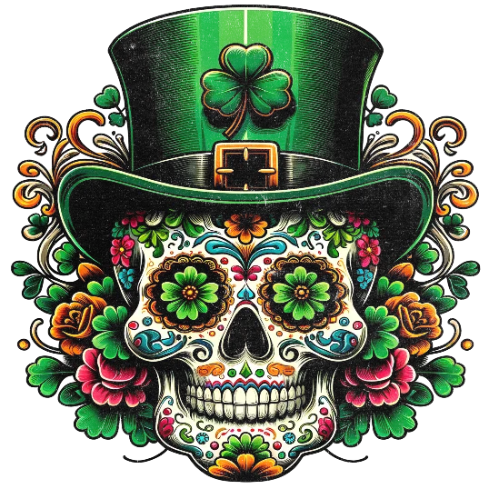 Irish Sugar Skull