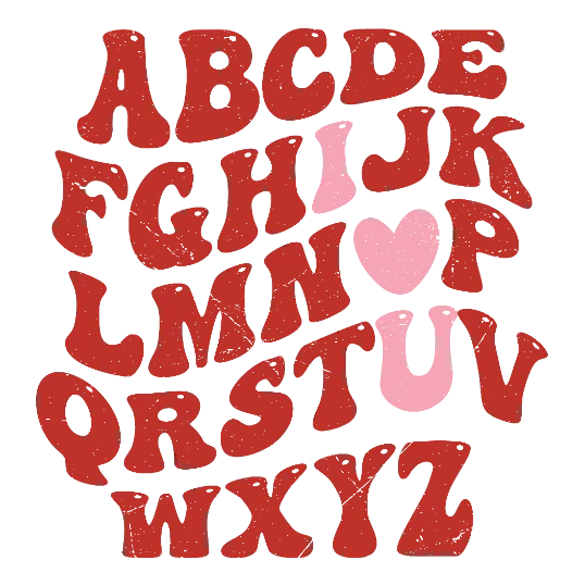 I ❤️ U - Alphabets