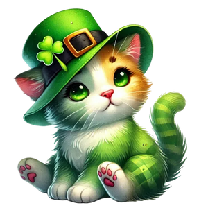 Baby Kitten - Cute St. Patrick\'s Animals