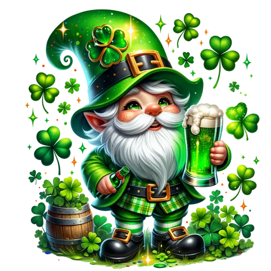 Drunk Beer Connoisseur - St. Patrick\'s Gnomes