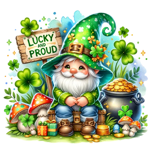 Lucky And Proud - St. Patrick\'s Gnomes