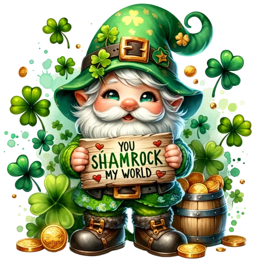 You Shamrock My World - St. Patrick\'s Gnomes