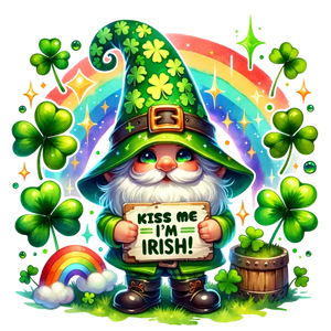Kiss Me I\'m Irish - St. Patrick\'s Gnomes